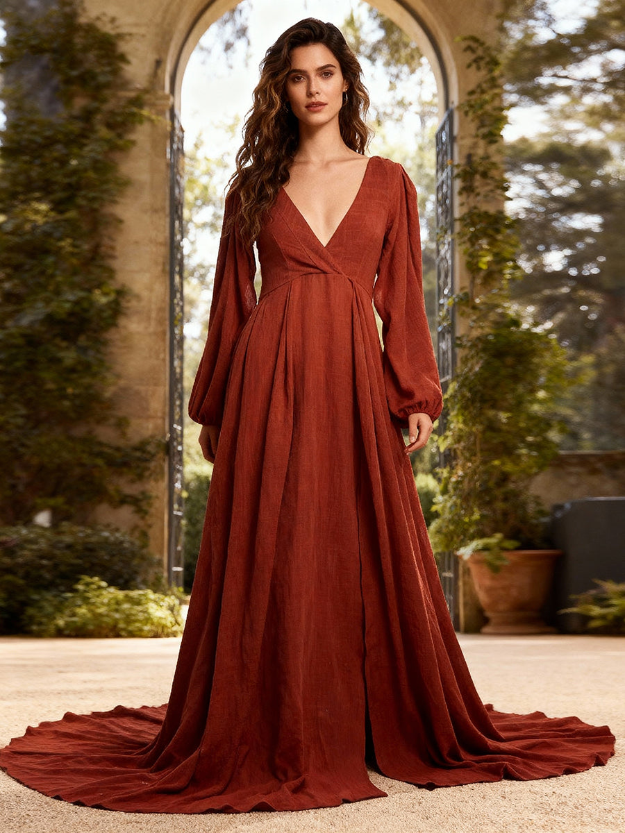V Neck Maternity Dresses for Photo Shoot Side Slit Pregnancy Dress Co yewendress V Neck Maternity Dresses for Photo Shoot Side Slit Pregnancy Dress Co yewendress