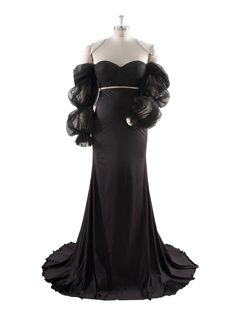 sheer black maternity dress PinkBlush Black Lace Overlay Maternity Maxi Dress