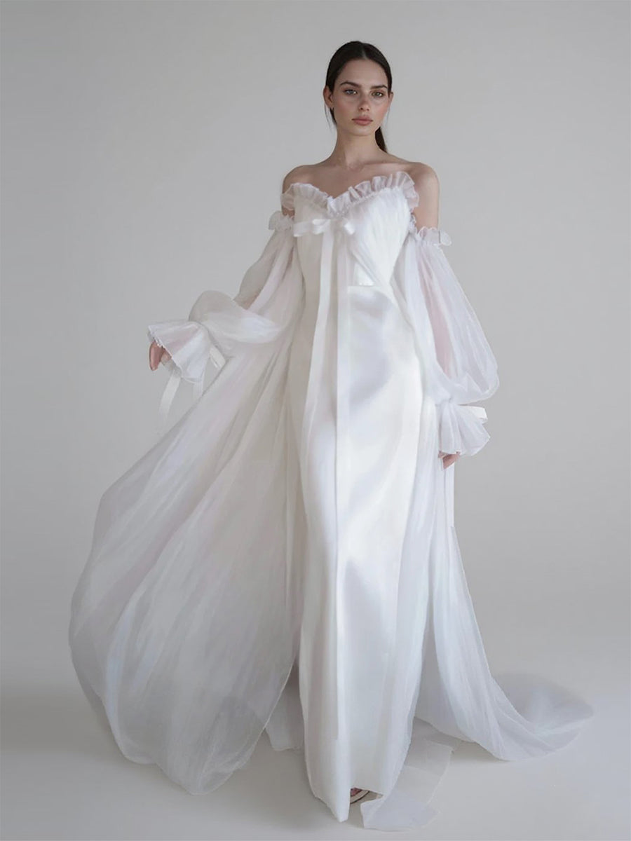 celebrities long sleeve wedding dresses 36 Long Sleeved Celebrity Wedding Dresses ideas