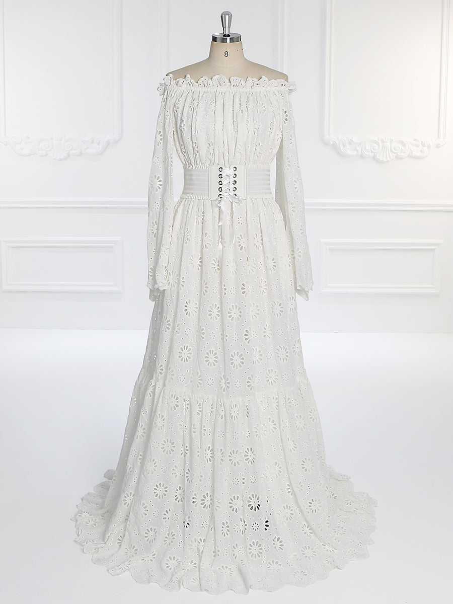 princess polly baby blue dress Long Bell Sleeves Gown #1394 main image 0