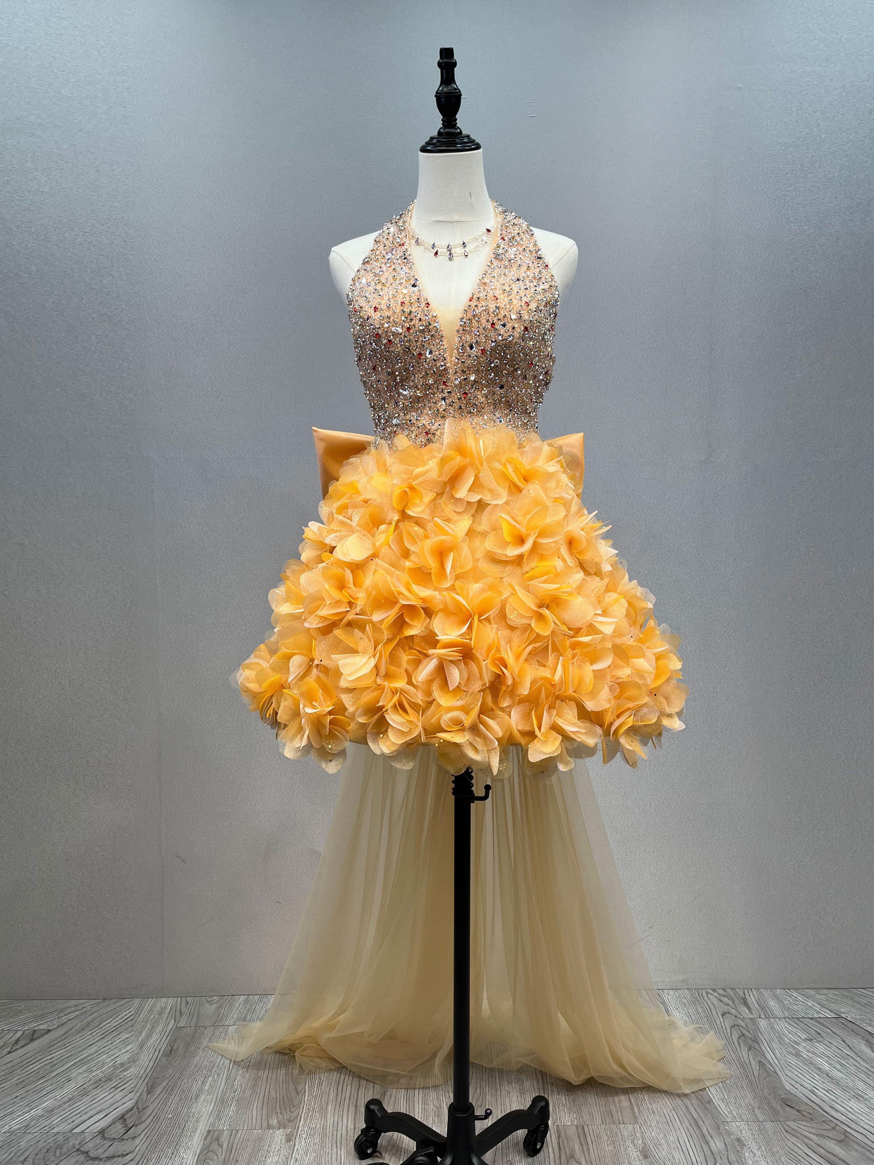 Simple Halter Neckline Prom Dress,Fashion Party Gown  Y6460 main image 1