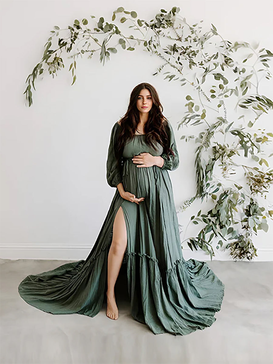 2 Pieces Set Evening Dresses Off Shoulder Photography Dresses Baby Shower Dress for Pregnant Woman 4 / M28 2 Pieces Set Evening Dresses Off Shoulder Photography Dresses Baby Shower Dress for Pregnant Woman 4 / M28