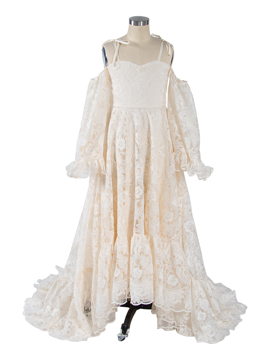 Photography Sessions Dress for Little Girl Matching Lace Dress Mother and Daughter