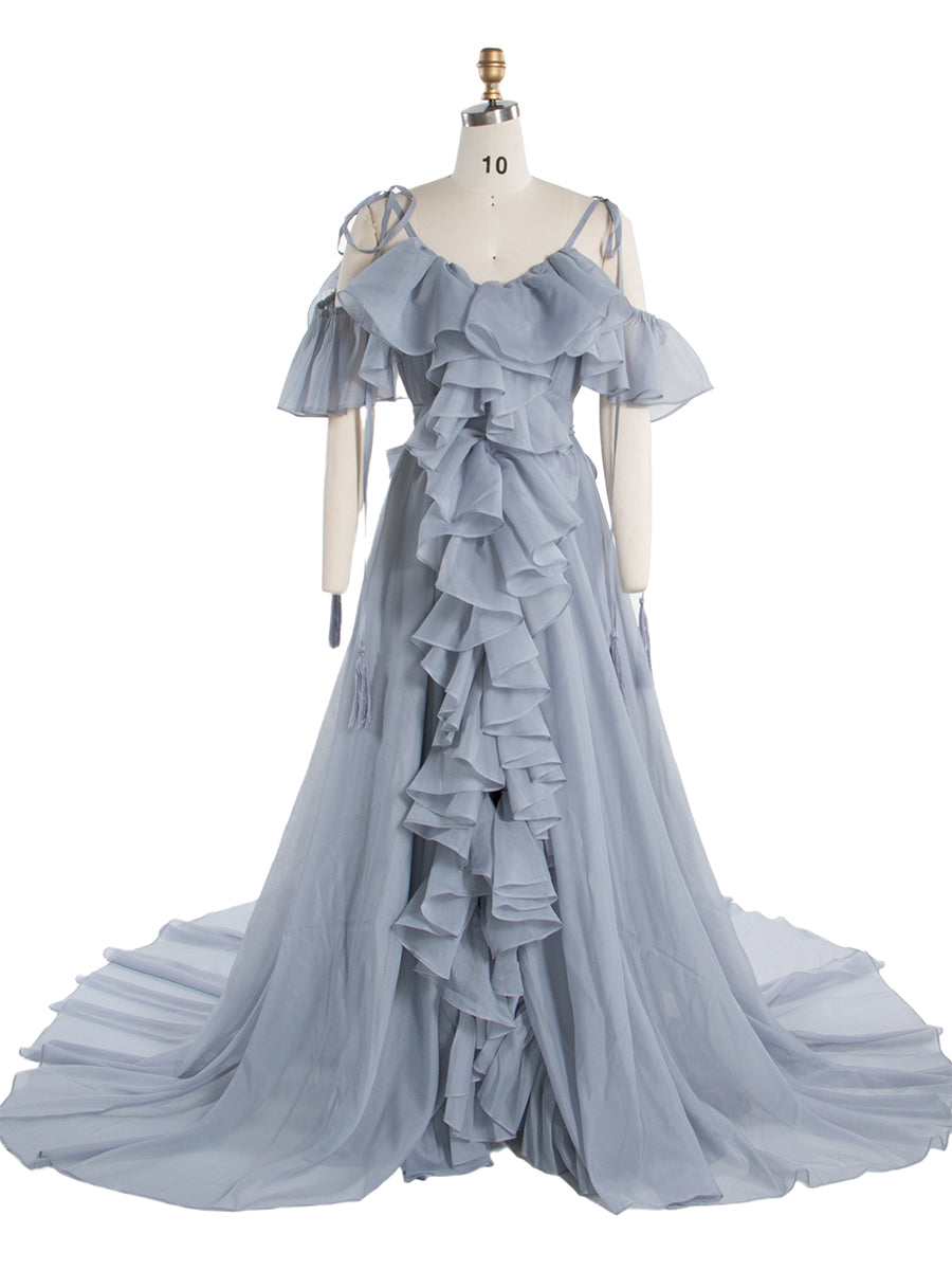 Elegant Organza Dress with Ruffles Women Corset Birthday Party Dress Photoshoot YW243167 Elegant Organza Dress with Ruffles Women Corset Birthday Party Dress Photoshoot YW243167