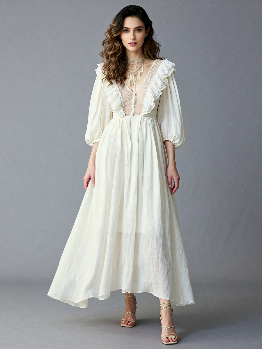 ivory boho maxi dress for Women Photoshoot Dress Outfit Color:Ibiza Blue skimming silhouette that falls Spring Break Collection Timberland Mens' Performance Cushioned