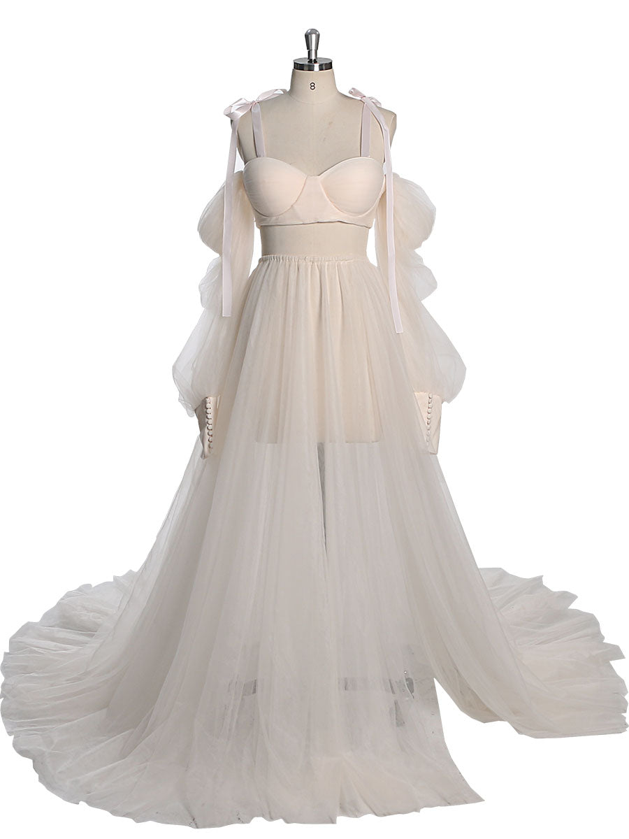 2 Piece Set Gown with Corset Top with Skirt Lace Up Back Maternity Photo Shoot Dress 20W / N227 2 Piece Set Gown with Corset Top with Skirt Lace Up Back Maternity Photo Shoot Dress 20W / N227