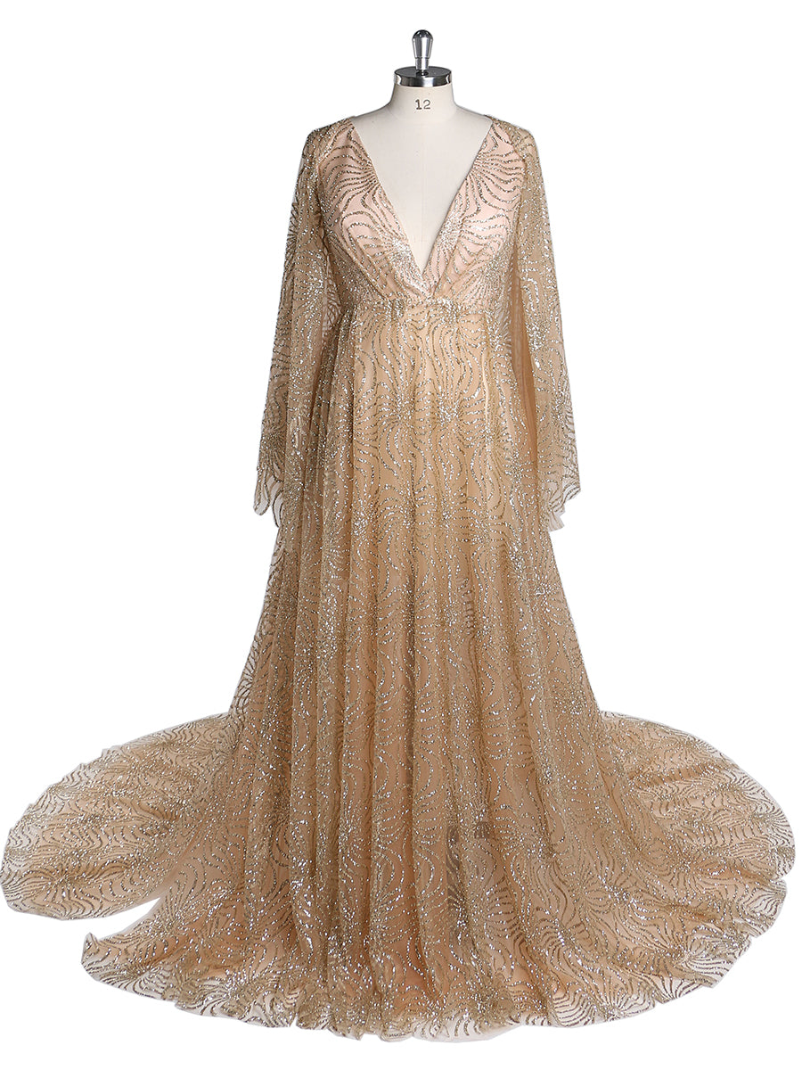 Robes de maternité à paillettes dorées pour photoshoot Taille