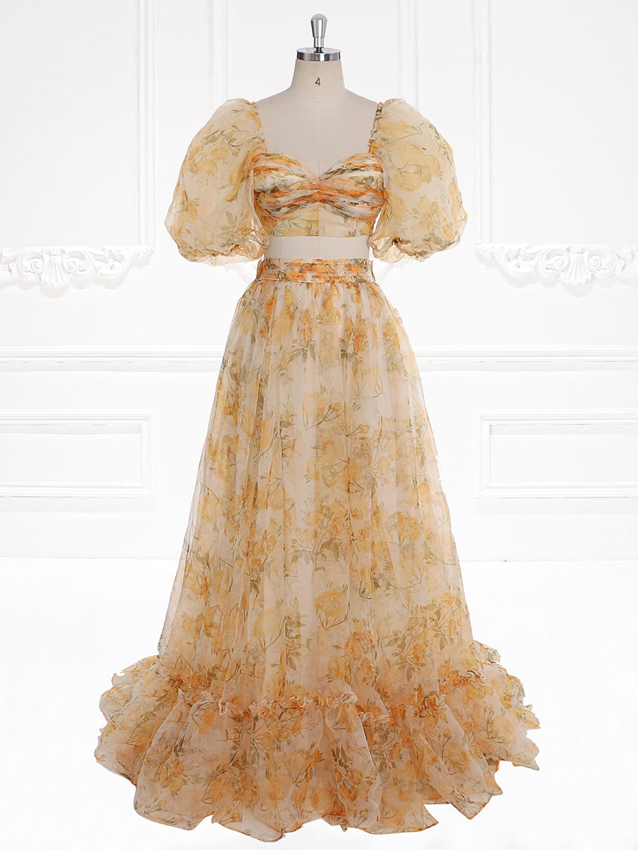 sachin and babi light blue dress 1970s Gunne Sax Cream Embroidered Balloon Sleeve Midi Dress – Hello Vintage main image 0