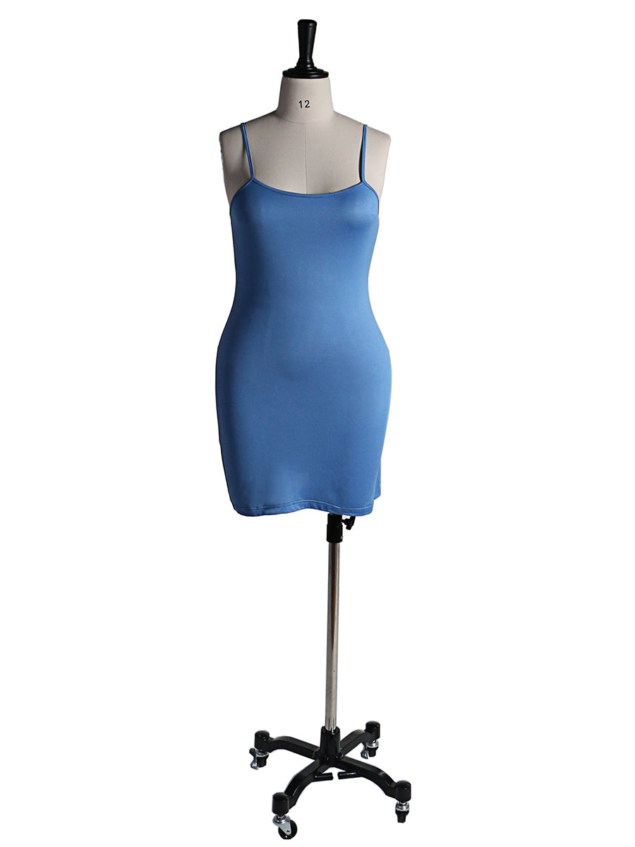 Sling Dress Elegant Women Elastic Mini Short Spaghetti Strap Dresses 18w / A15 Sling Dress Elegant Women Elastic Mini Short Spaghetti Strap Dresses 18w / A15