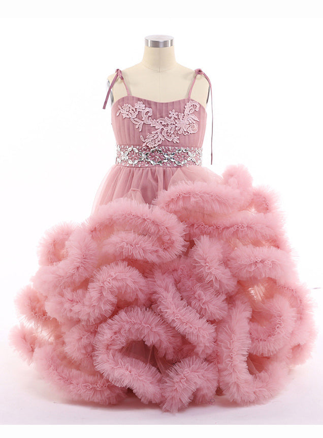 Cloud Little Flower Girls Dresses for Weddings Party Frocks Sexy Chil Child-2 / N274 Cloud Little Flower Girls Dresses for Weddings Party Frocks Sexy Chil Child-2 / N274