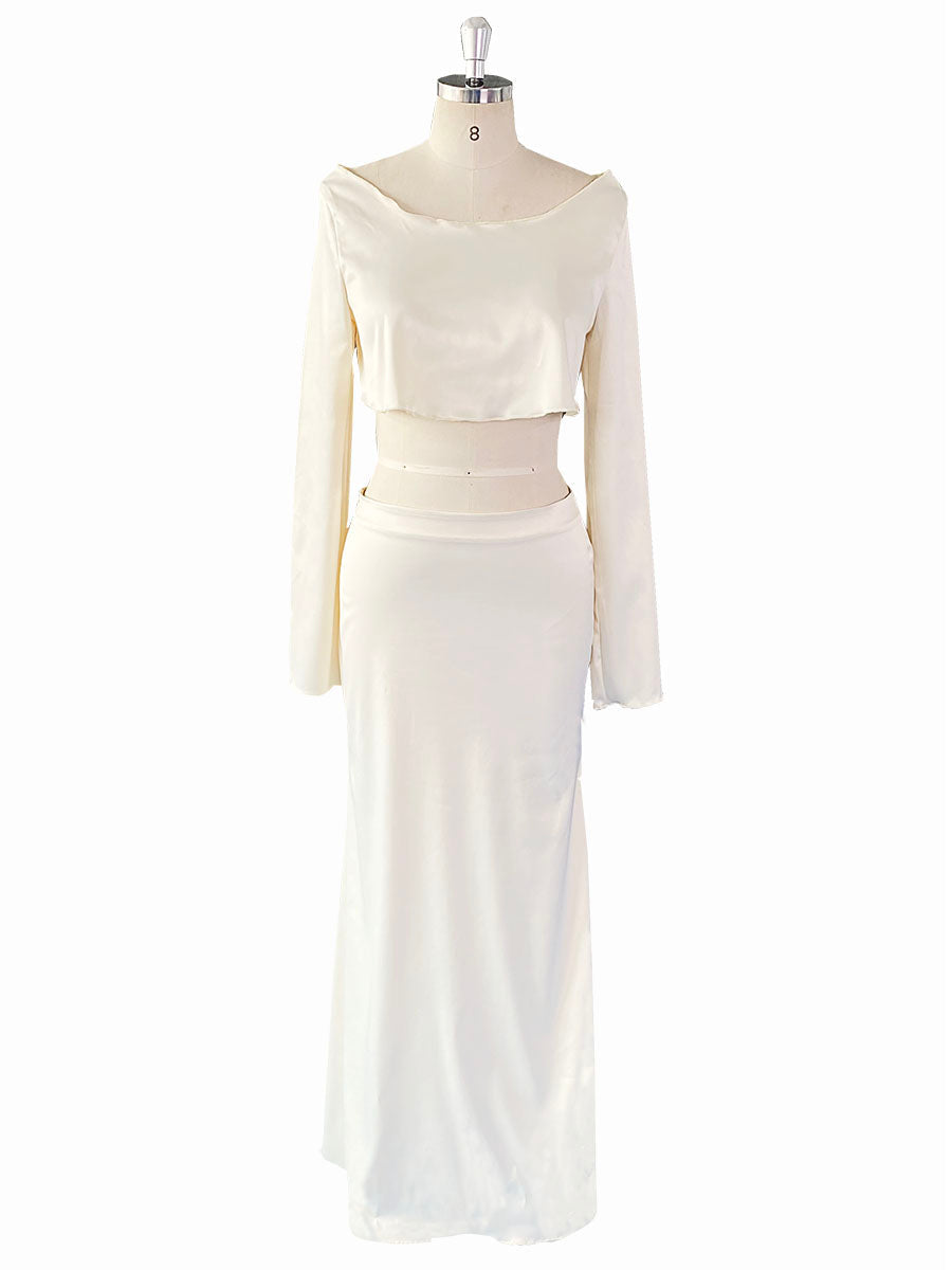 two piece maxi dress set Two-Piece Maternity Dress Set Outfits Maxi Skirt with Top Prom Gown Photo Shoot Dress YW231078