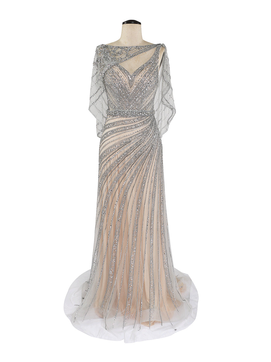 V-Neck Champagne Evening Dresses 2024 Diamond Beaded Sleeveless Mermaid Formal Party Gown Zipper Back YEWEN V-Neck Champagne Evening Dresses 2024 Diamond Beaded Sleeveless Mermaid Formal Party Gown Zipper Back YEWEN