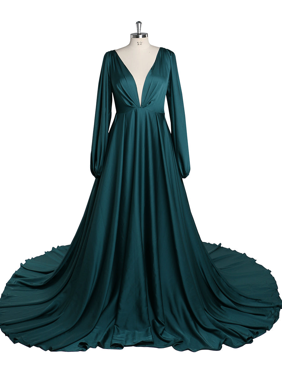 Full Sleeves Maternity Dress for Photoshoot Boho Maternity Gown Baby 18W / F22 Full Sleeves Maternity Dress for Photoshoot Boho Maternity Gown Baby 18W / F22