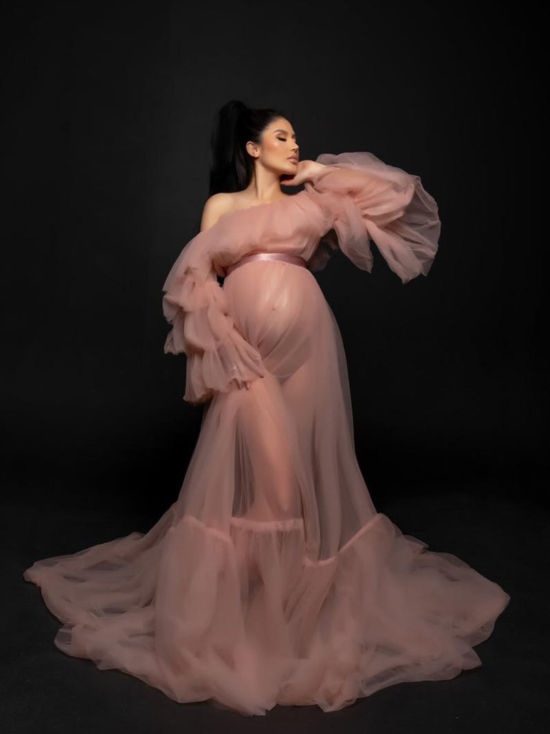 Plus Size Maternity Photoshoot Dress