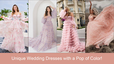 Non Traditional Colored Wedding Dresses | Trending and Colorful Wedding Dresses & Bridal Gowns