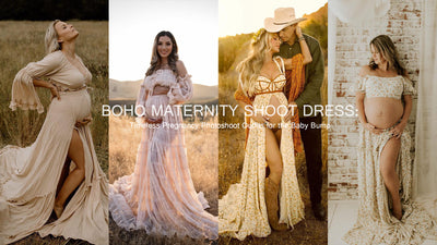 Boho Maternity Shoot Dress: Pregnancy Photoshoot Outfits for the Baby Bump