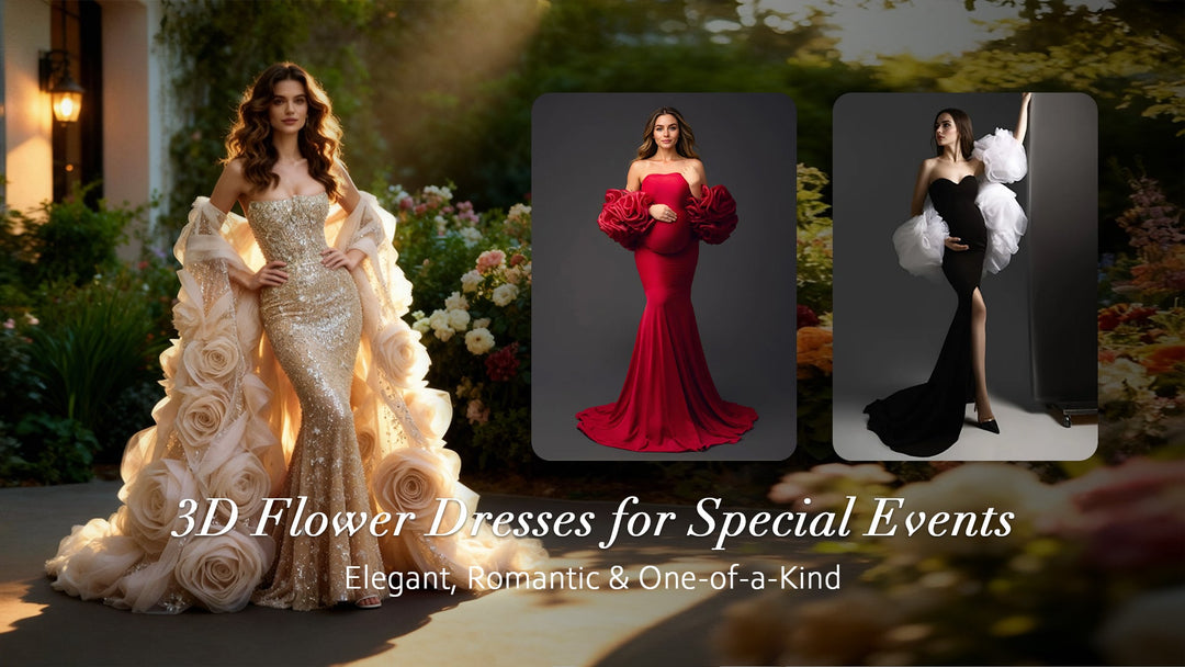 Lovely 3D Flower Dresses for Special Occasions