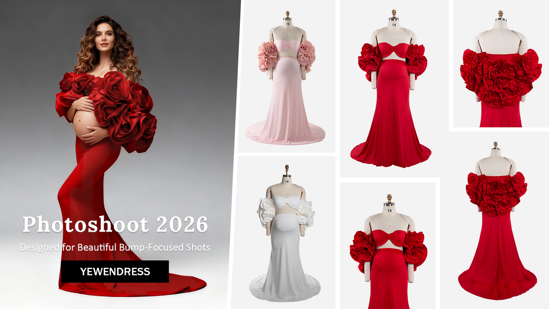 10 Stunning Maternity Photoshoot Dresses Every Mom-to-Be Will Love