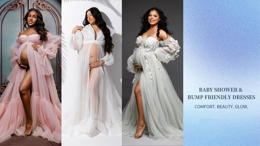Baby Shower Dress Ideas: Stunning Maternity Gowns for Photoshoots & Special Events
