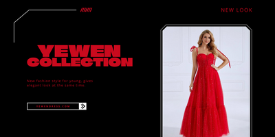 Unveiling the New Red Prom Dress from Yewen new Collection