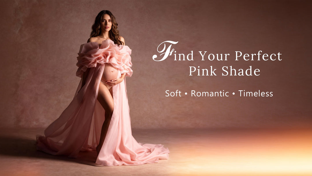 pink maternity dresses for photoshoot 2026 with bump-friendly fit