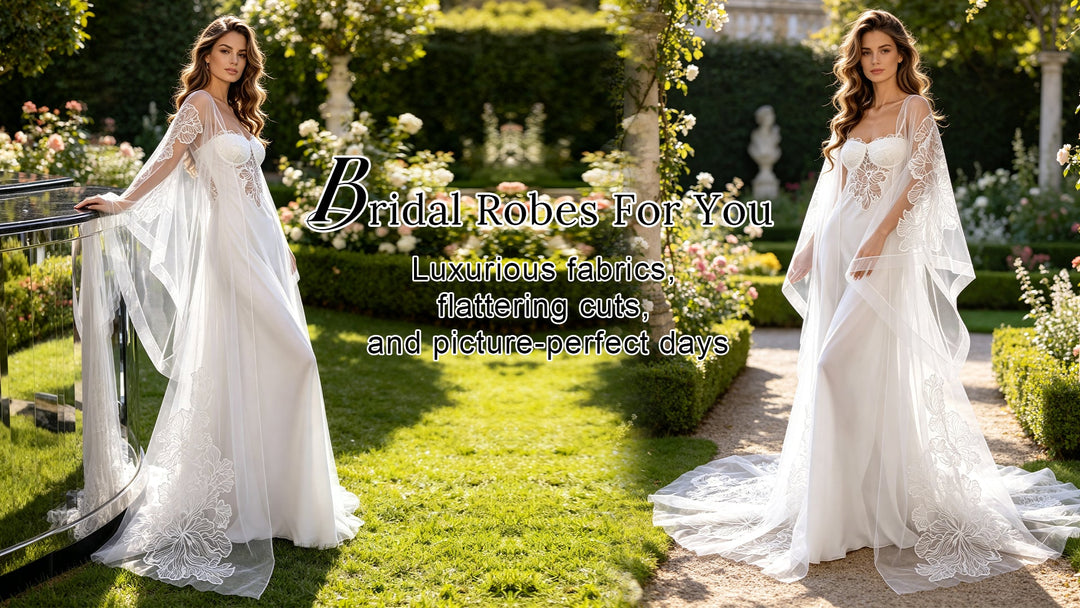 yewen custom bridal robes for wedding photoshoot