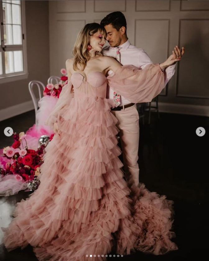 Floral Wedding Dresses with Color: Floral Wedding Dresses for Every Style and Budget