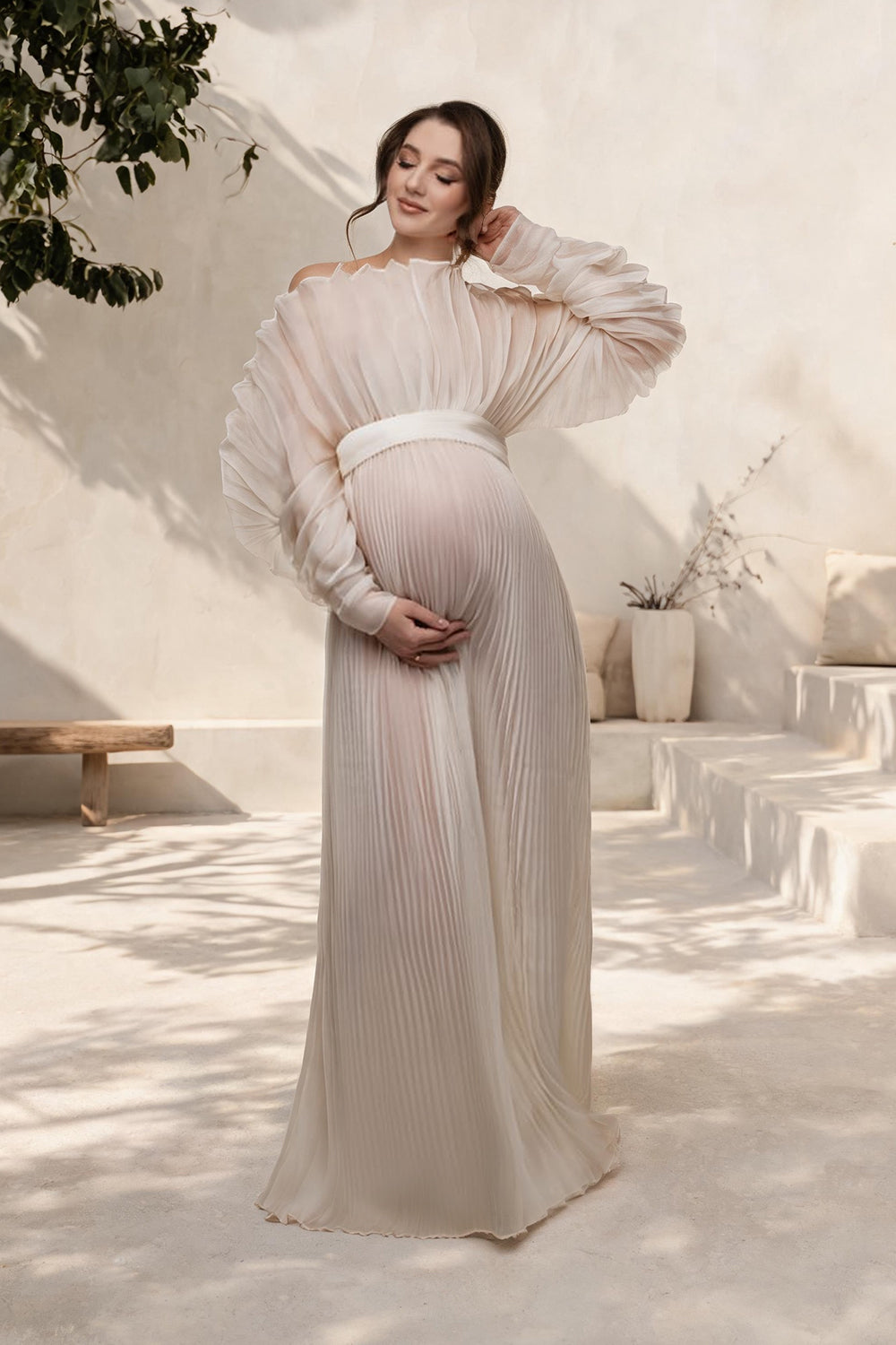 Pleated Photography Dresses