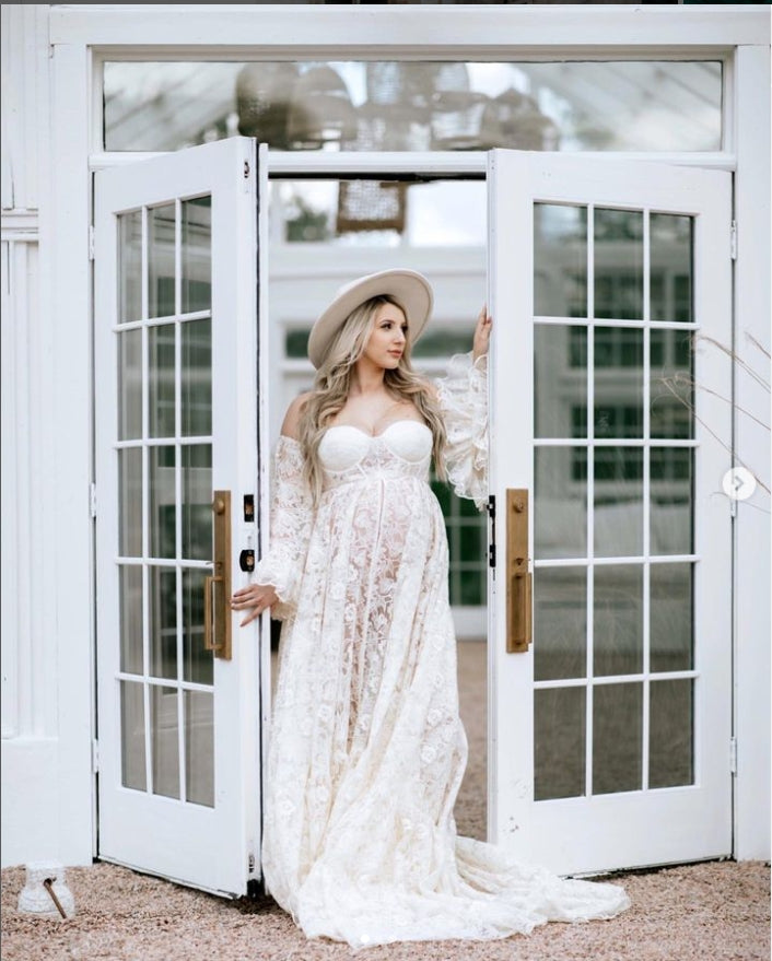 Maternity Boho Wedding Dress