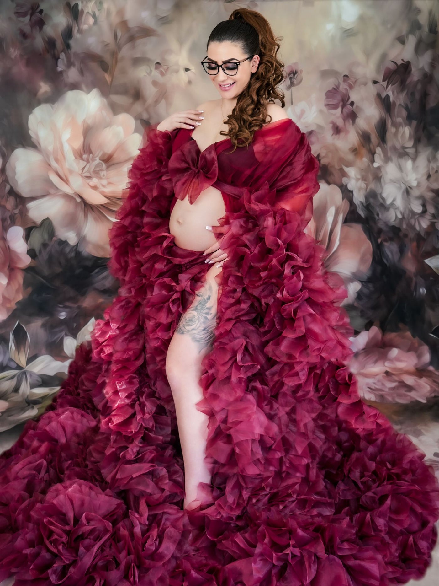 maternity gown for photoshoot
