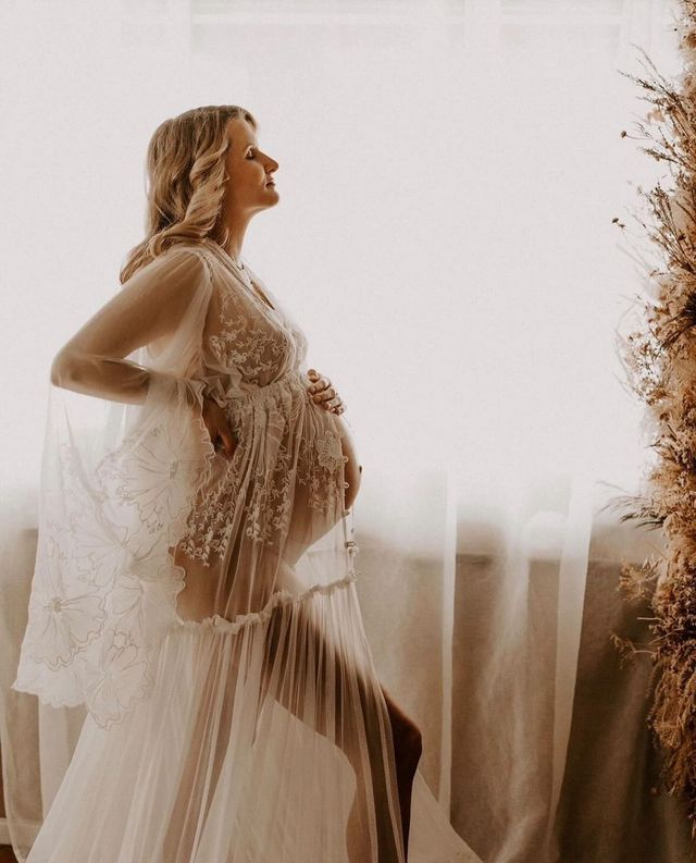 Lace Maternity Dress