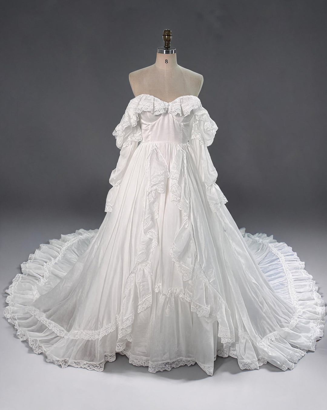 Custom White Wedding Dress