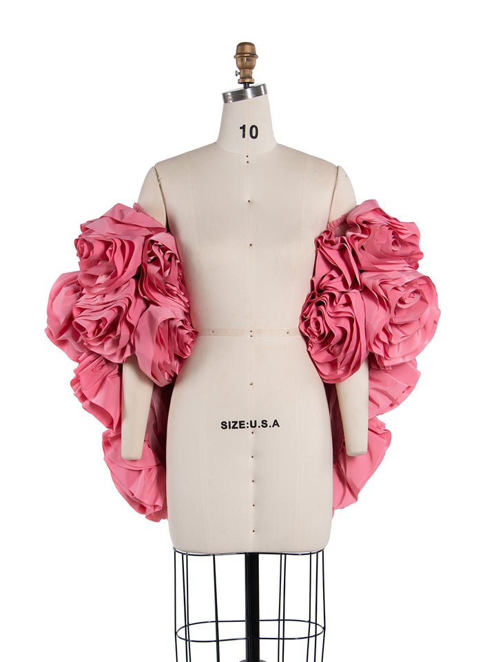 3D Flower Bridal Cape Wedding Cover Up for Women Personalized Shawl Maternity Photoshoot Accessories Elegant Cloak YW250055