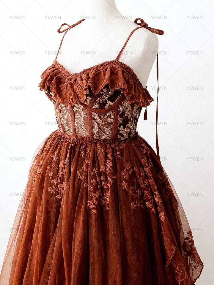 Boho Embriodery Lace Dress for Photoshoot Occation Party Dress