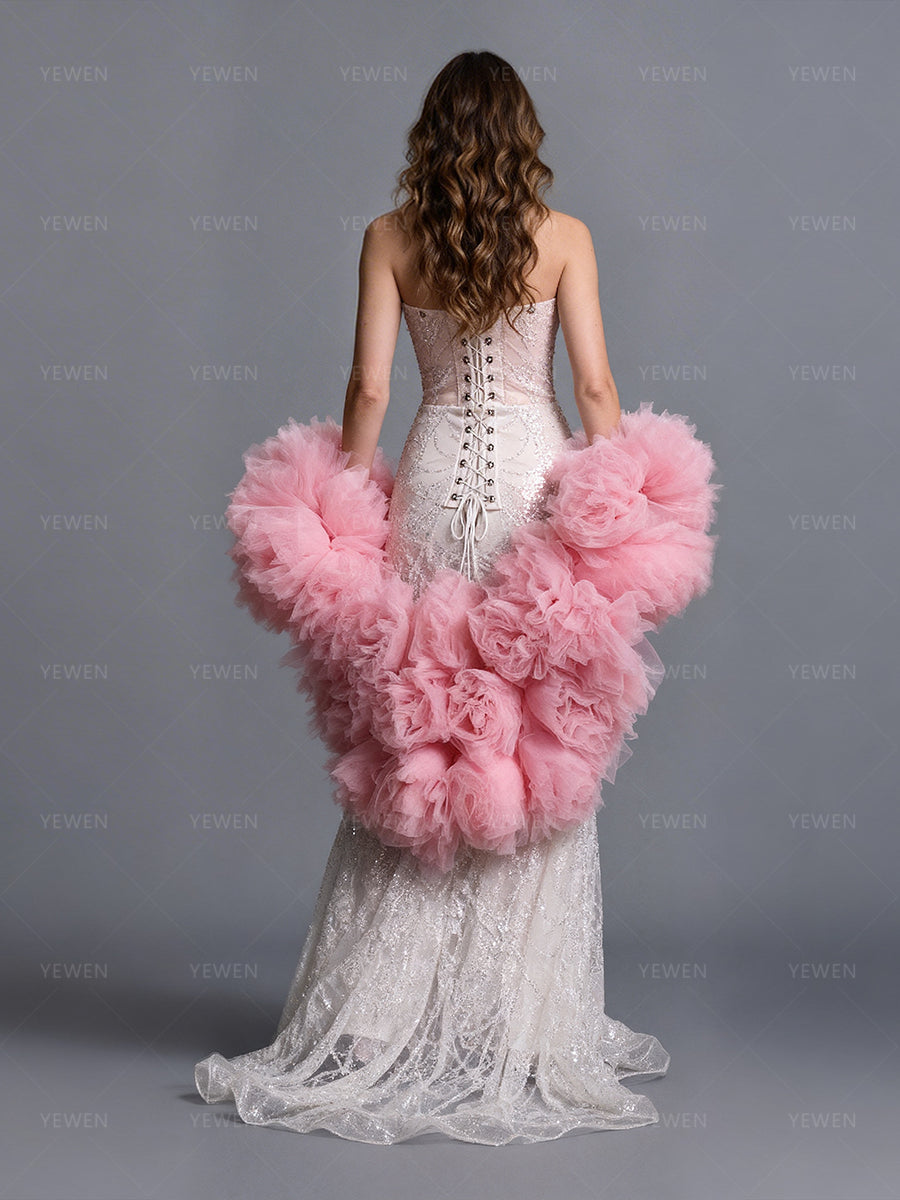 Bridal Flower Shawl, Bridal Wedding Cape, Custom Color Evening Accessory