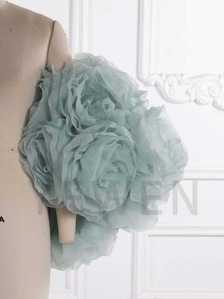 Gorgeous Handmade 3D Floral Shawl Photography Cape YW250040-1