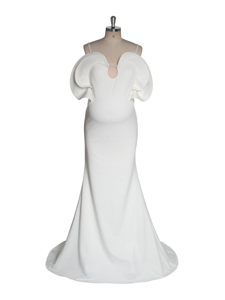 Mermaid Maternity Photoshoot Dress Photoshoot Outfit Baby Shower Gown YW250078