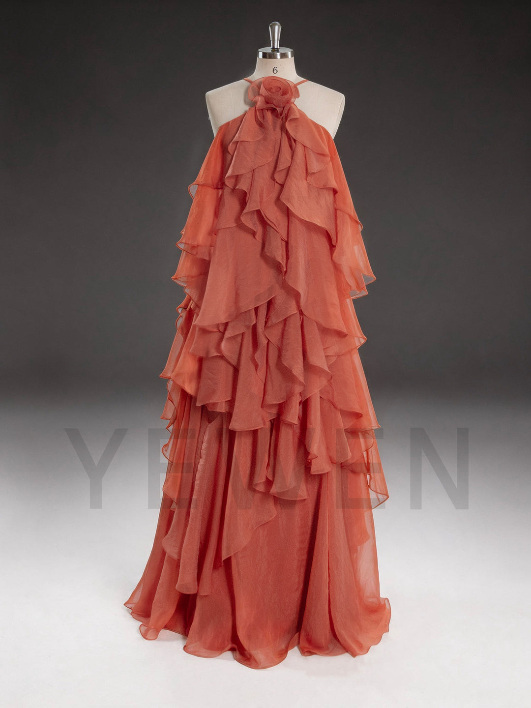 Solid Spliced Ruffles Party Beach Dress Backless Slim Maxi Dress