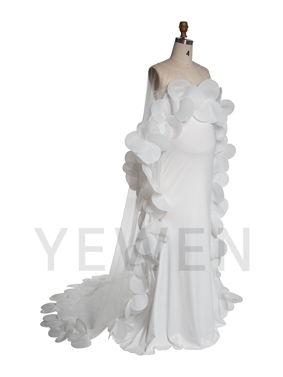 Stretchy Mermaid Maternity Photoshoot Dress Pregnancy Photoshoot Gown YW251013