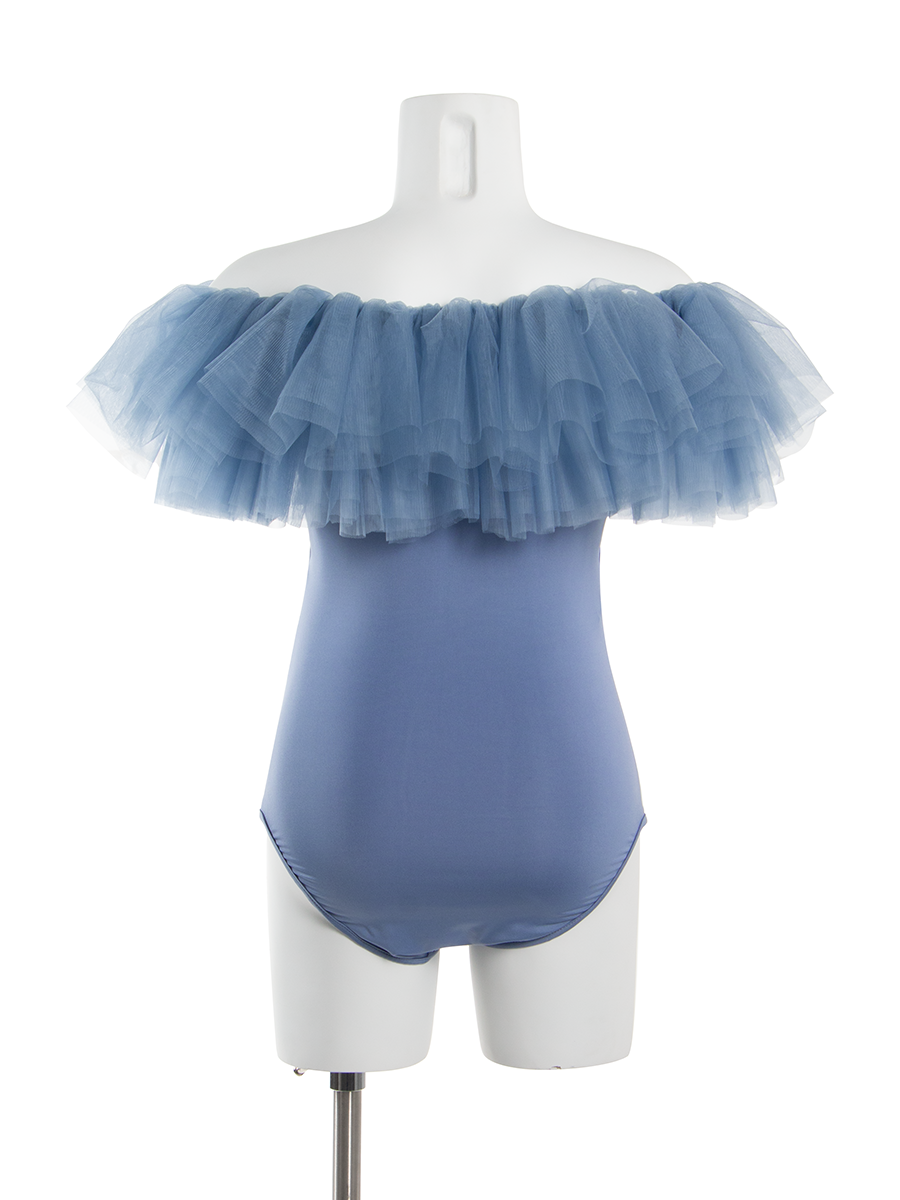 Maternity Photography Props Bodysuit Off Shoulder Ruffles Maternity Photo Shoot Jumpsuit YW260217