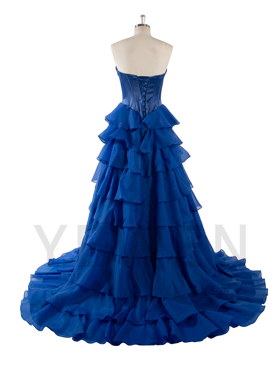 Gorgeous A Line Off The Shoulder Long Prom Dress With Ruffles YW240048