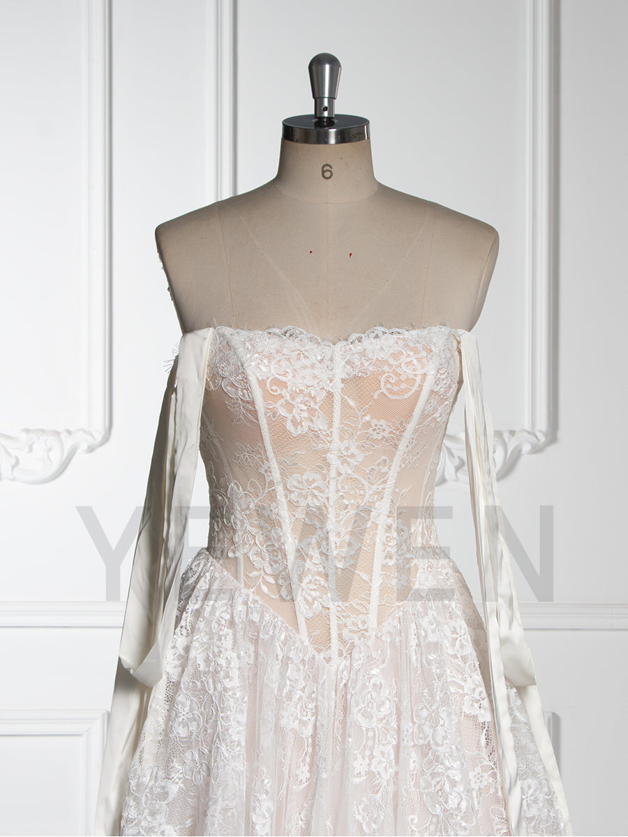Luxury Lace Wedding Gown Classic Bridal Dress YW250072 Luxury Lace Wedding Gown Classic Bridal Dress YW250072