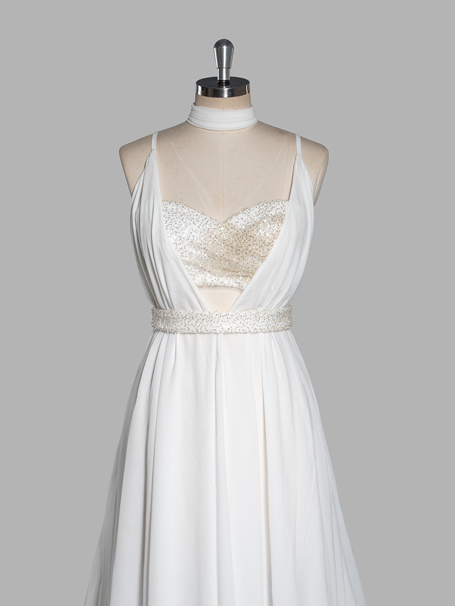 Custom Made Long Silk Chiffon Evening Dresses Prom Dress for Women YW250067