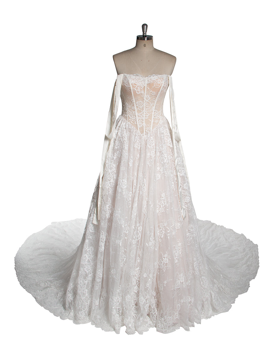 Luxury Lace Wedding Gown Classic Bridal Dress YW250072