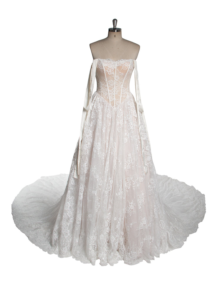 Luxury Lace Wedding Gown Classic Bridal Dress YW250072