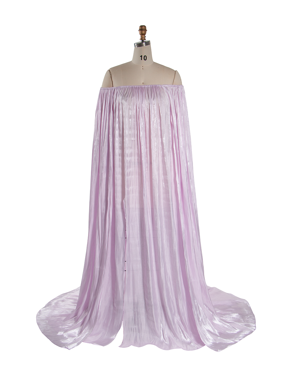 Elegant Off Shoulder Maternity Dress Photoshoot Pregnancy Gown for Baby Shower YW250096