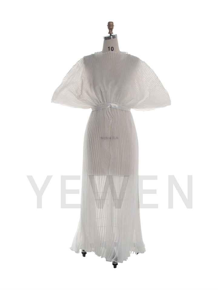 Puffy Sleeves Organza Photoshoot Dress Sexy Evening Party Gown YW260295