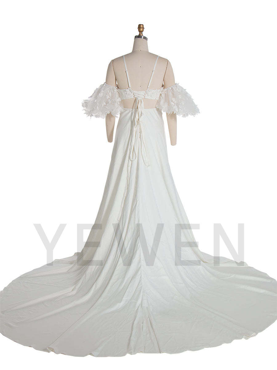 2 Pieces Set Gorgeous Baby Shower Maternity Dress for Photoshoot Wedding Dress YW230741