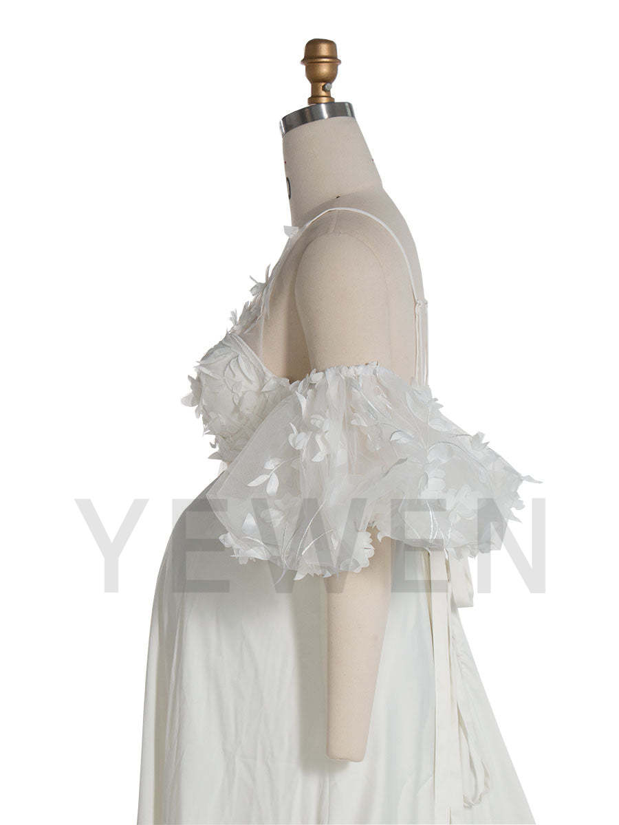 2 Pieces Set Gorgeous Baby Shower Maternity Dress for Photoshoot Wedding Dress YW230741