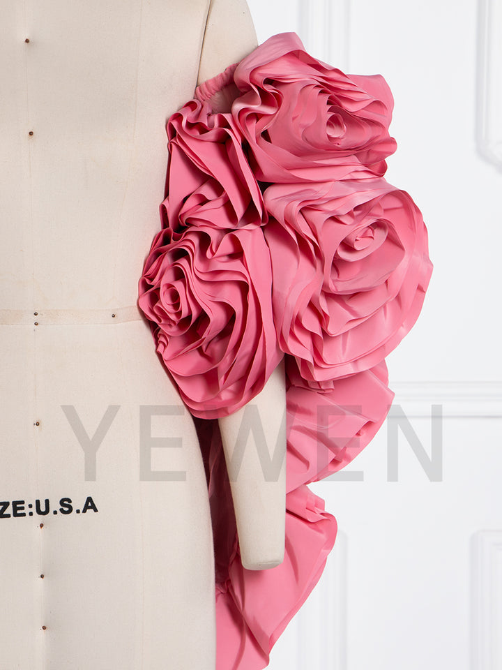 3D Flower Bridal Cape Wedding Cover Up for Women Personalized Shawl Maternity Photoshoot Accessories Elegant Cloak YW250055